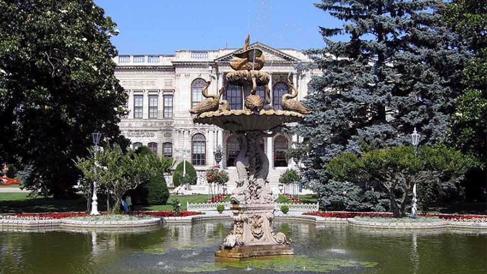 Front of the Dolmabahçe Palace in Istanbul