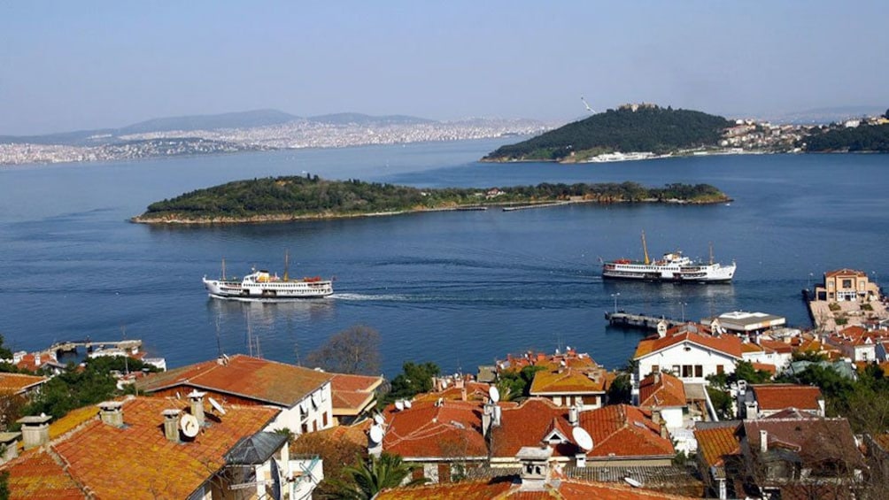 The Prince Islands or Kizil Islands in the Sea of Marmara in Istanbul 