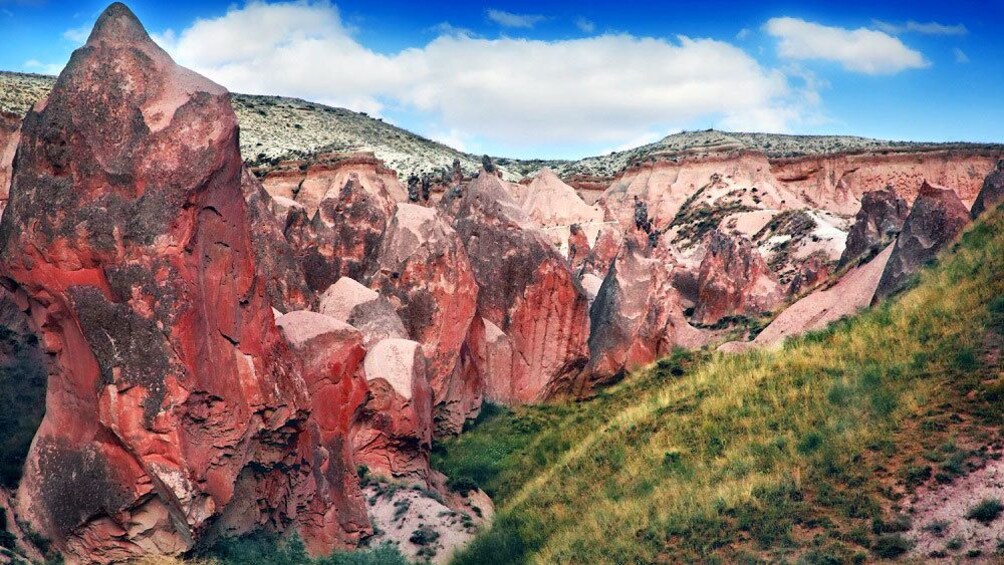 Rock formations and landscape of Cappadocia 