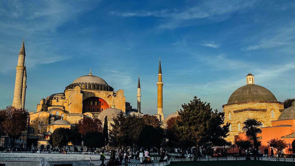 Hagia Sophia during the sunset in Istanbul