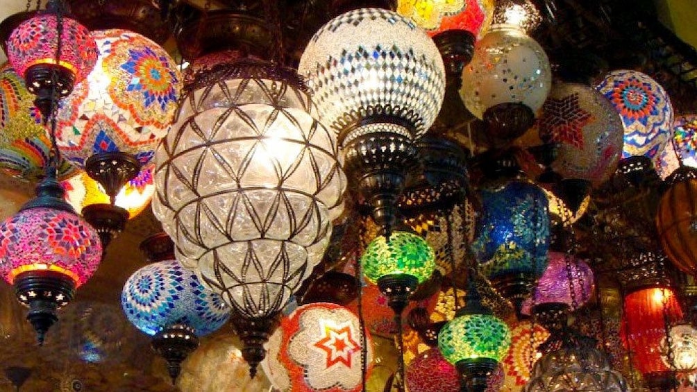 Show item 2 of 5. Lamps on display in Istanbul