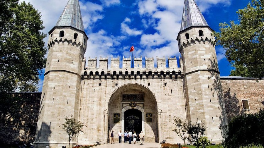 Exterior view of the Topkapi Palace in Istanbul