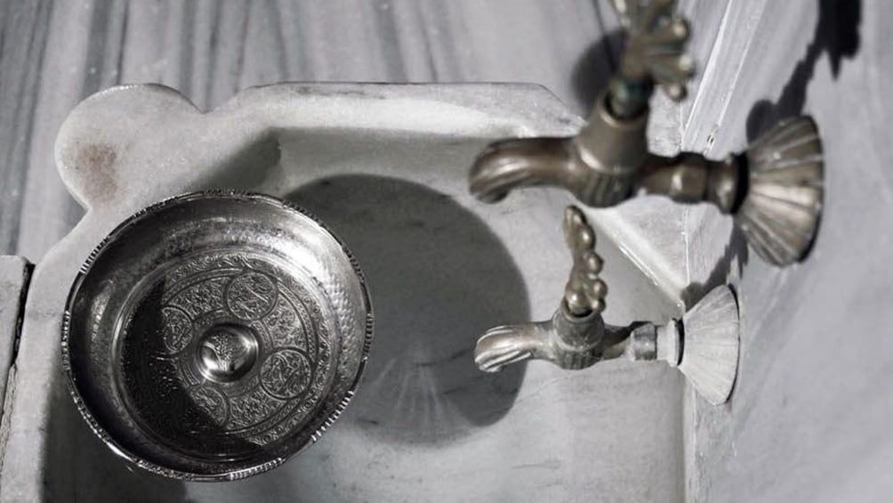 Faucets at the Cemberlitas Hamam in Istanbul 