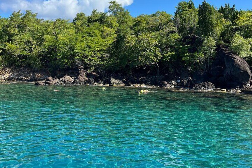 Private Boat to Soufriere/West Coast For Swimming Snorkeling & Beach Relaxation 