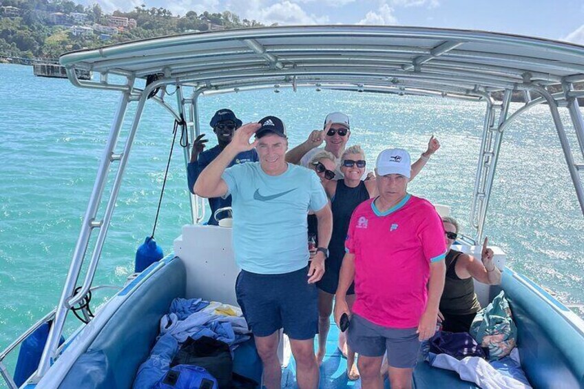 Private Speedboat Soufriere Tour, Mud Bath, Waterfall & Beach Time