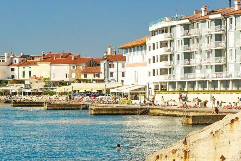 Piran and Panoramic Slovenian Coast from Porec
