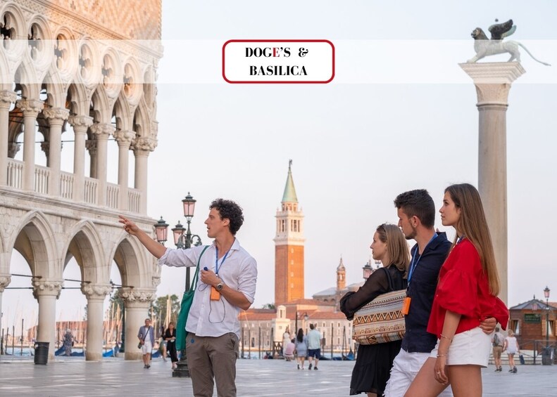 Venice must-see: Doge's Palace,Golden Basilica & St.Mark's area-Guided Tour