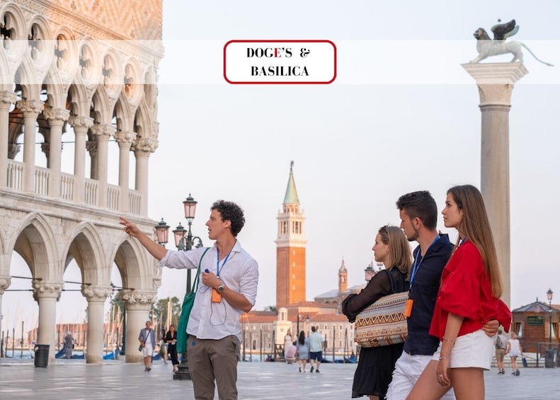 Venice must-see: Doge's Palace,Golden Basilica & St.Mark's area-Guided Tour