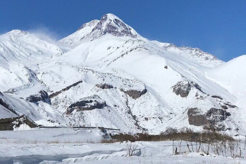 Mount Kazbek view 