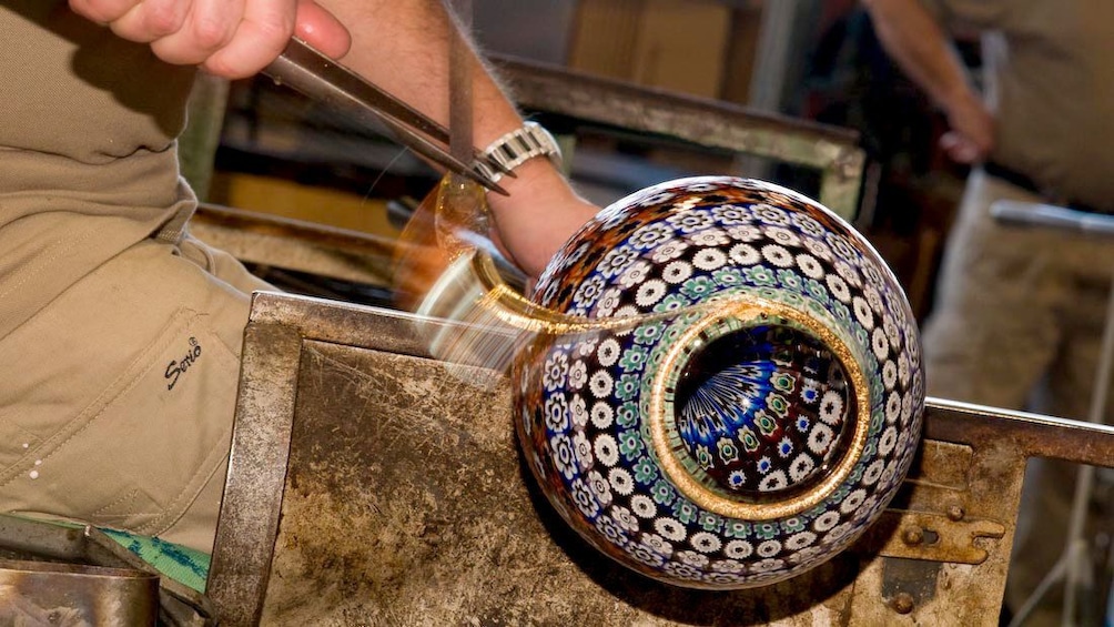 Glass blowing technique on Murano Island Excursion  in Venice