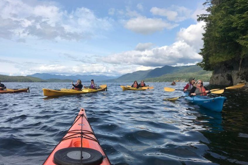 Calm waters around peaceful Alaskan Islands