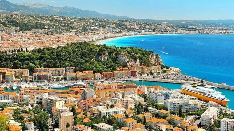 Nice sightseeing tour with English speaking guide, capital of the french riviera excursion in vip class cars