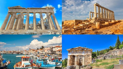 Combo Saver 4 Tours in 1: Athens, Cape Sounion, Delphi & Island Cruise