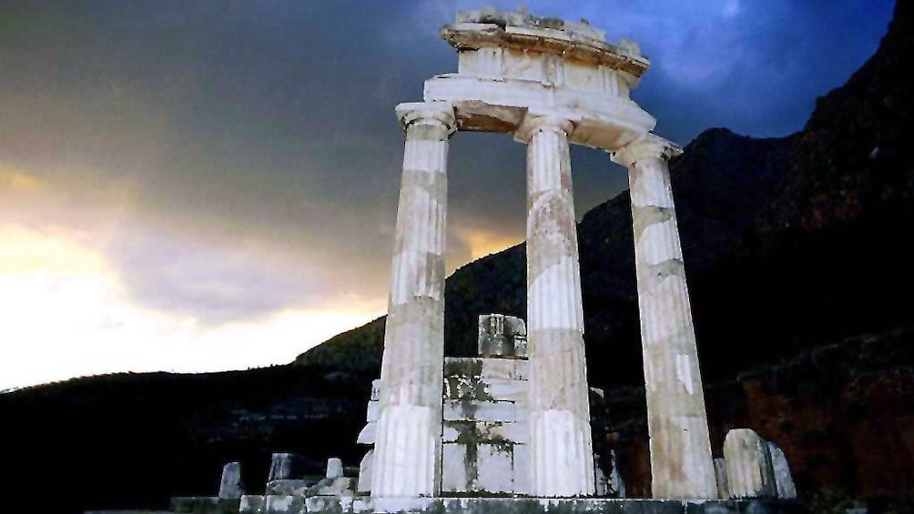 The Pronaia ruins at Delphi