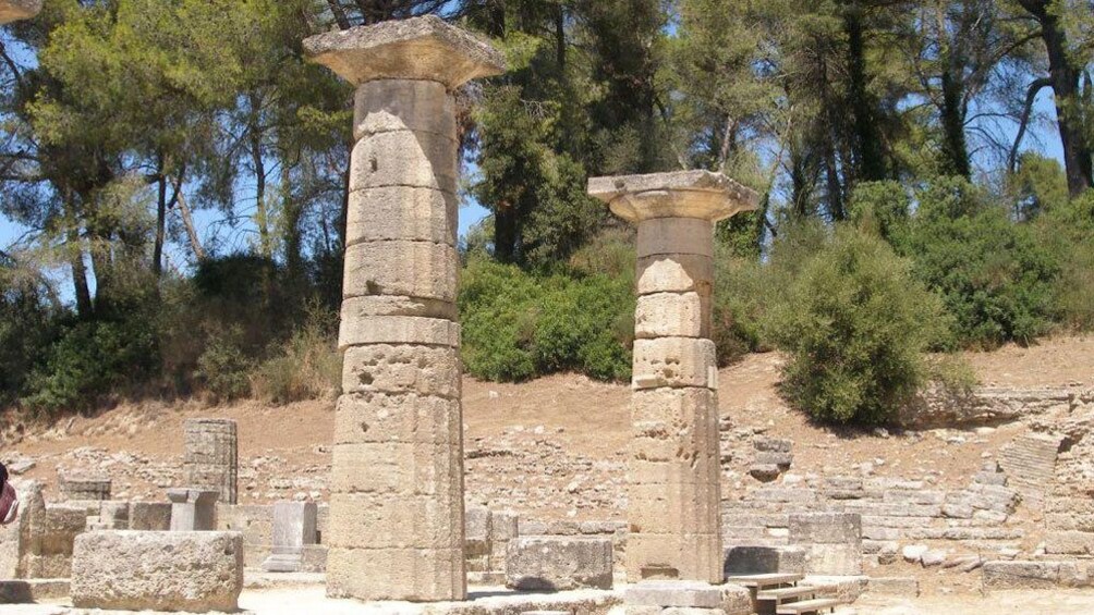 Temple of Hera ruins in Olympia