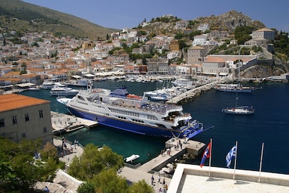 Poros, Hydra & Aegina lunchcruise vanuit Athene met optionele VIP-upgrade