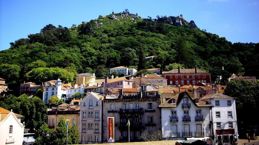 Medieval town of Sintra rests at the foot of Pena Palace