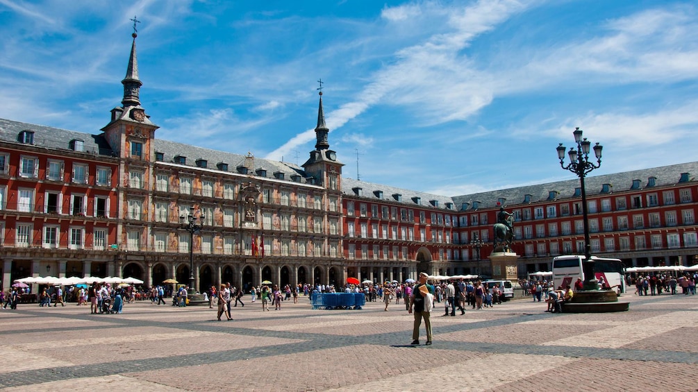 The Plaza Mayor in Madrid 