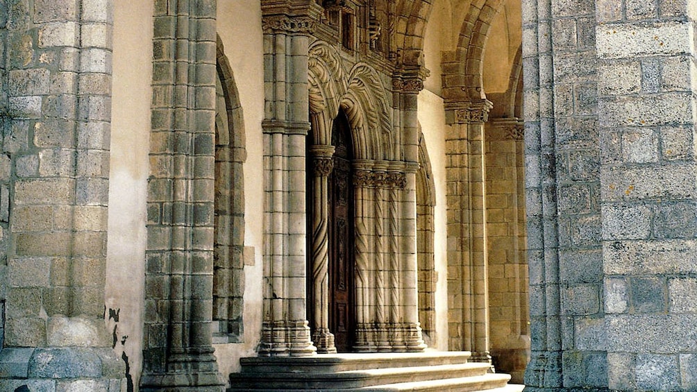 Cathedral entrance in Evora