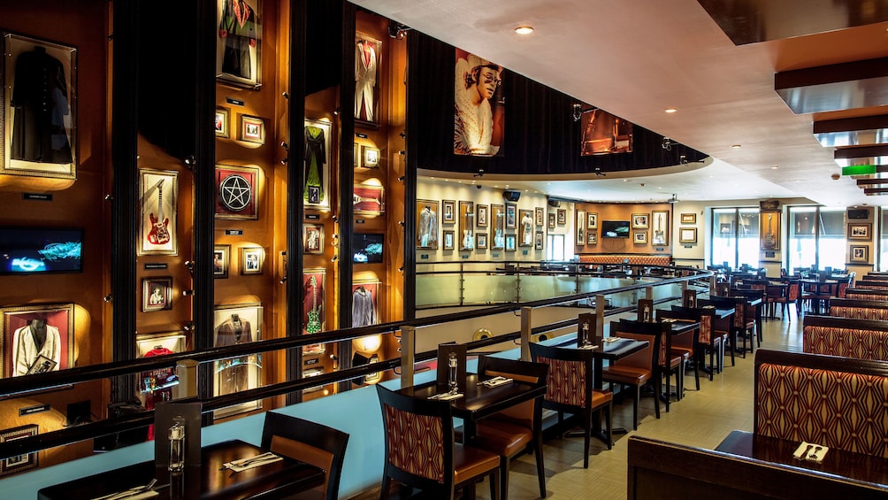 Dining area of the Hard Rock Cafe Lisbon