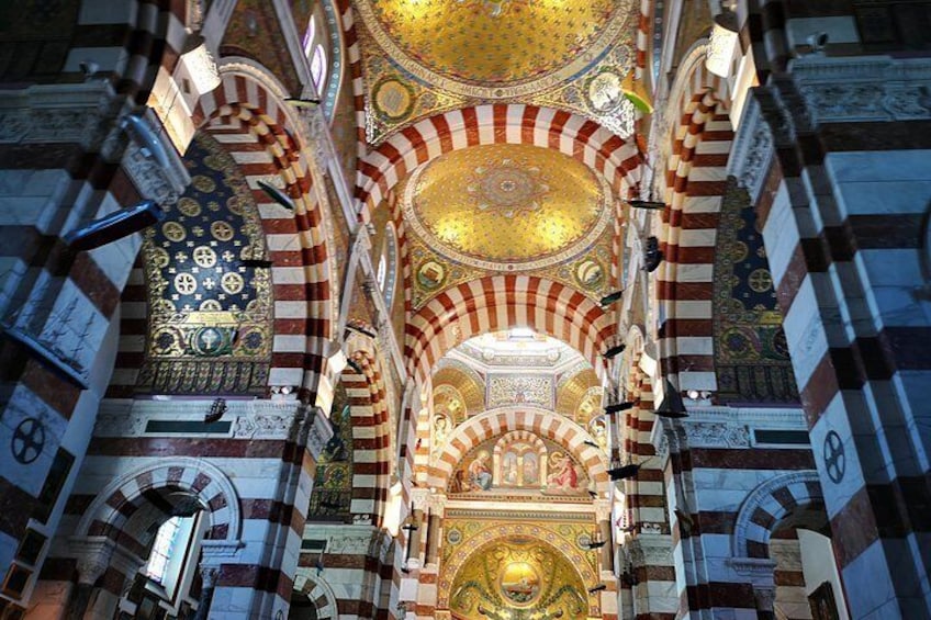 Basilique notre Dame de la garde Marseille From inside 