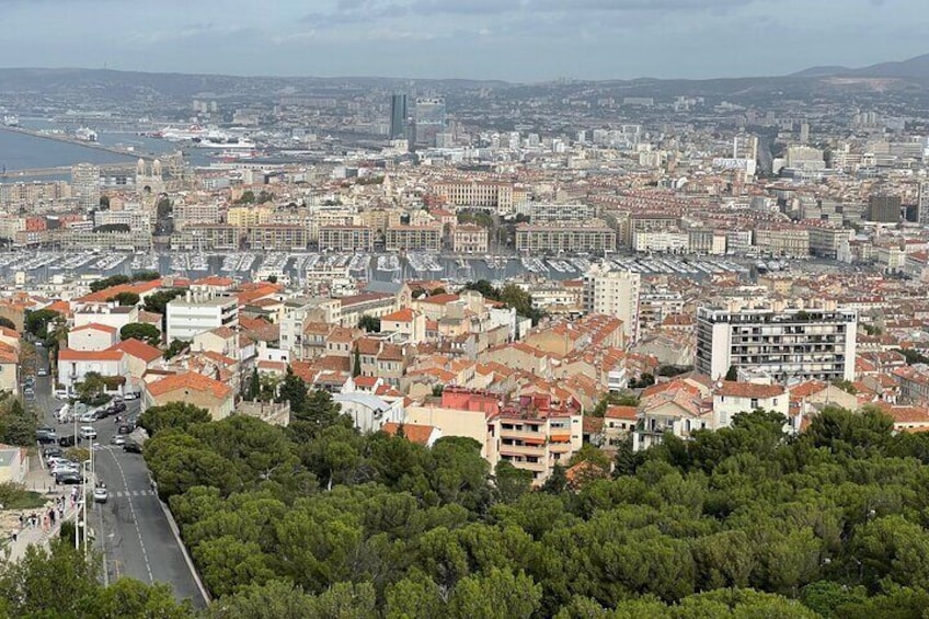 View from la Basilique notre dame de la garde