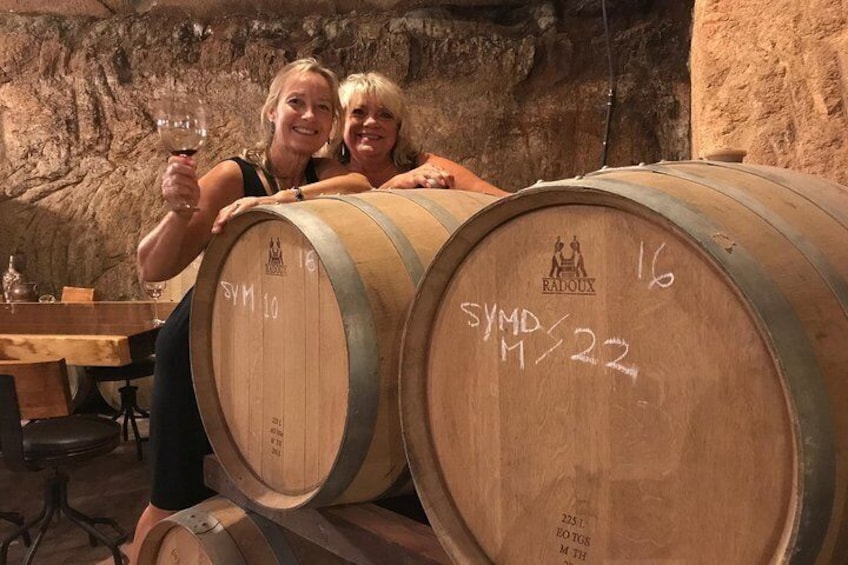 In the cellar of barrels