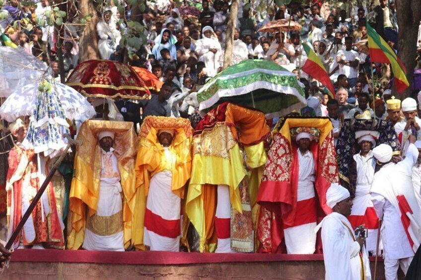 The colorful Timkat festival in Laibela