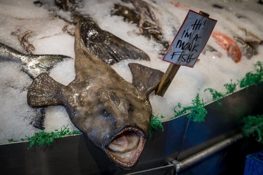 Pike Place Fish's Monk Fish...ones always there.