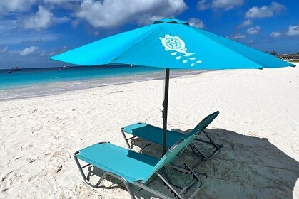 Beach Shuttle to Carlisle Bay with free use of Chair and Umbrella