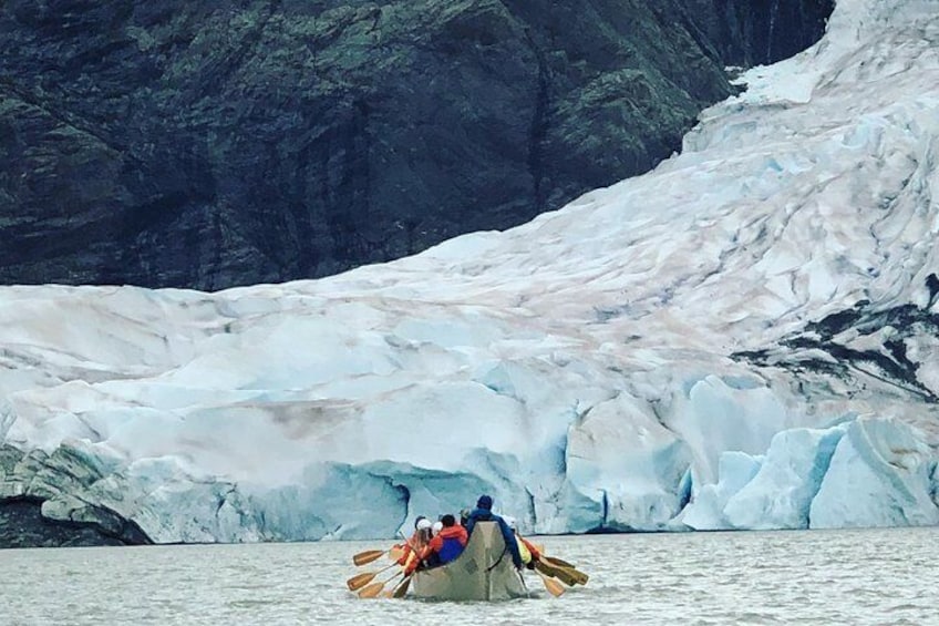 Paddle across Mendenhall Lake