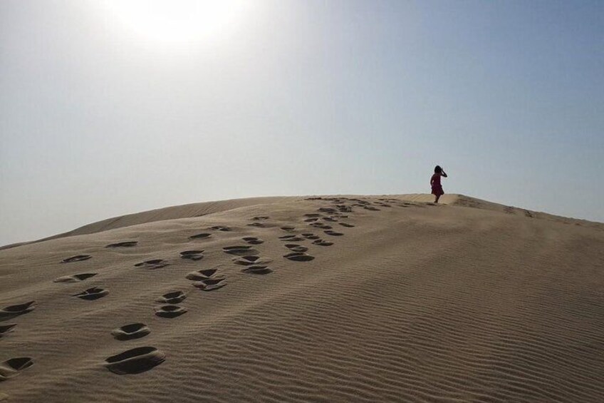 (Private)Desert Safari Dune Bashing, Camel Ride, Sand Boarding, Inland Sea Visit