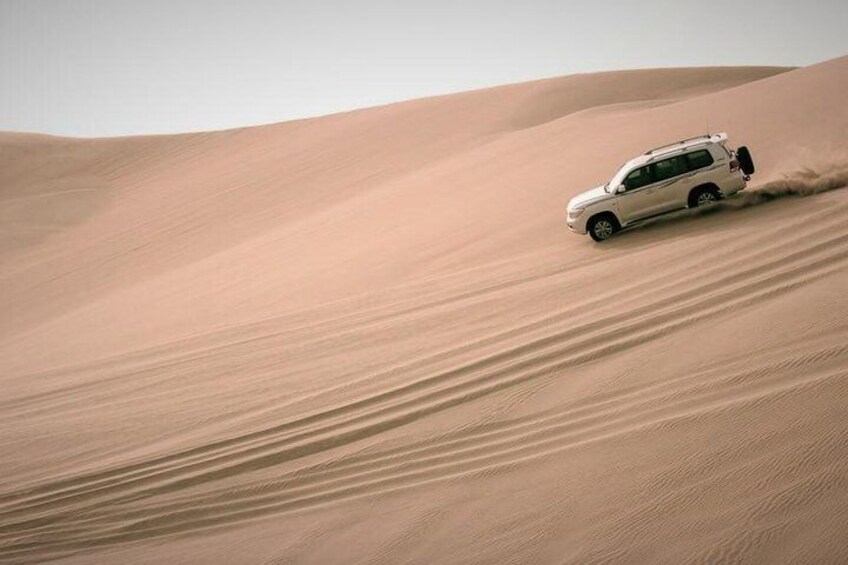 Qatar Gold Dune Safari, Dune Bashing,Camel Ride,Sand Boarding,Inland Sea Desert