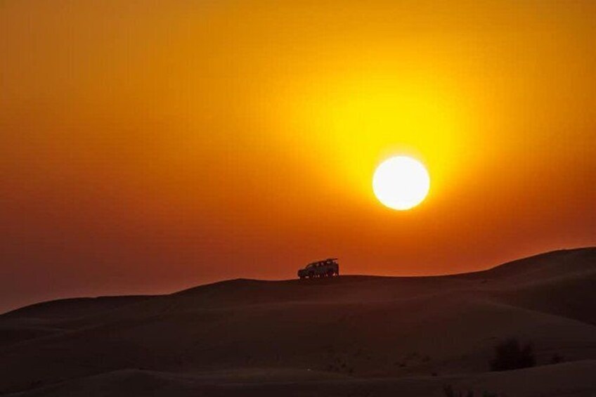 (Private Tour) Night Desert Safari, Camel Ride, Dune Bashing.