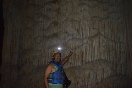 Cave-Tubing and Crystal Cave explore and Ziplines V.i.V.