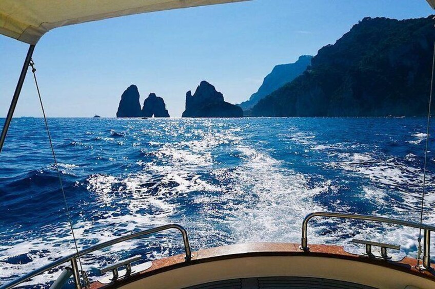 The Island of Capri by Boat Couple