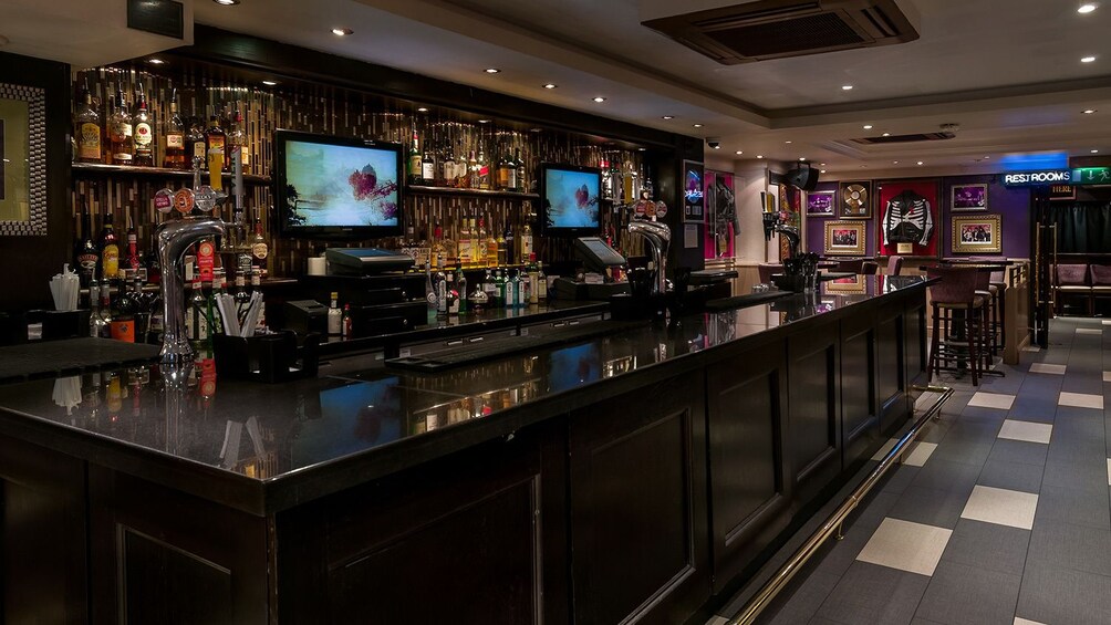 bar area of Hard Rock Cafe in London
