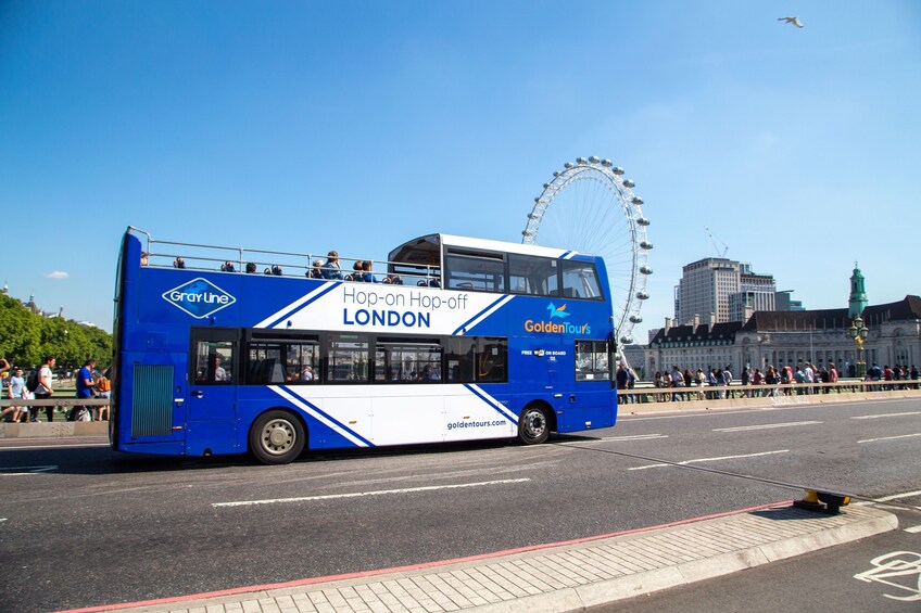 London Hop-On Hop-Off Sightseeing Open Top Bus Tour