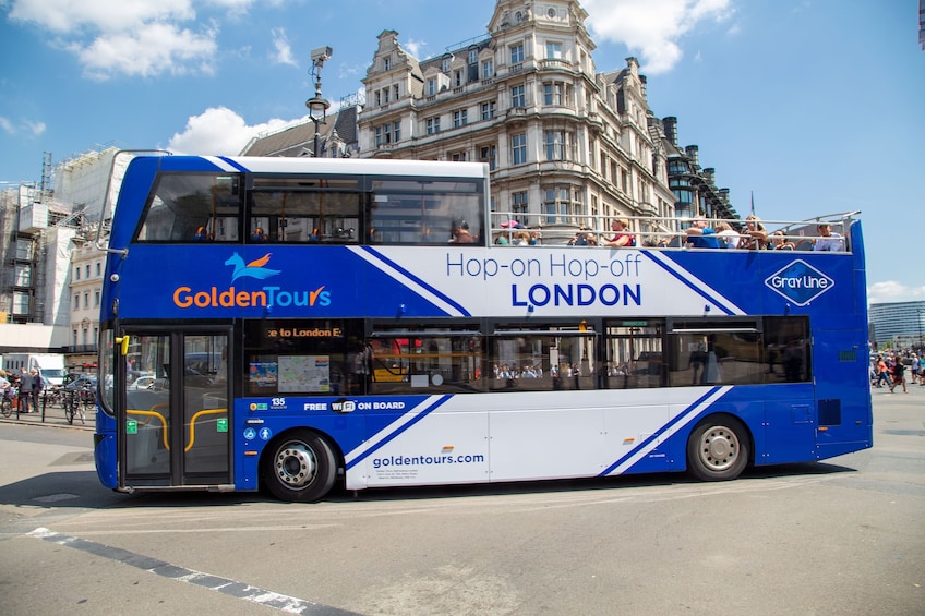 London Hop-On Hop-Off Sightseeing Open Top Bus Tour