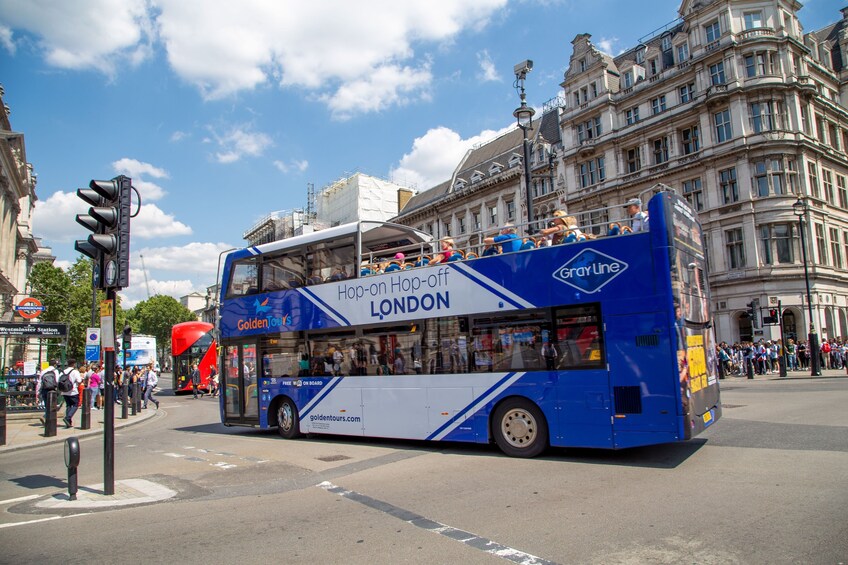 London Hop-On Hop-Off Sightseeing Open Top Bus Tour 