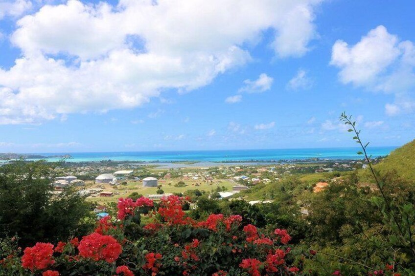 The view from our veranda. This is looking West towards the Caribbean Sea.