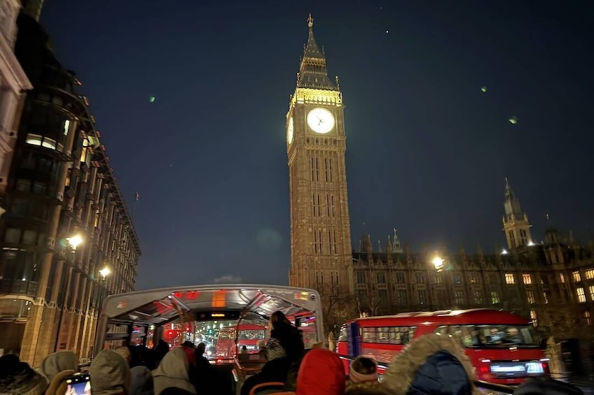 London Night Bus Tour with Panoramic Views