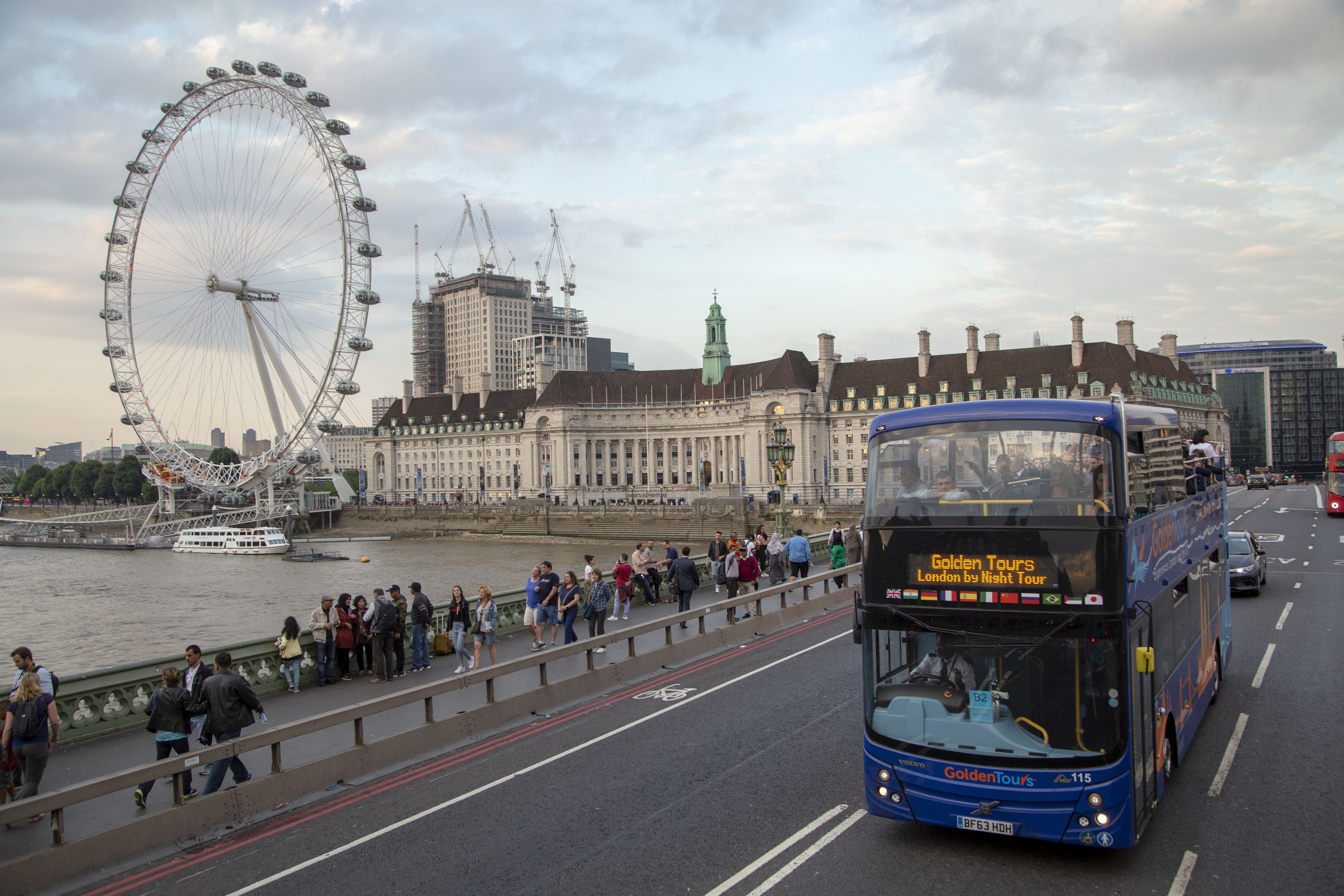 london bus tours at night