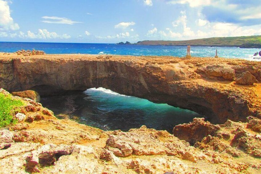 Colorful Beach Bus Sightseeing Tour of Aruba