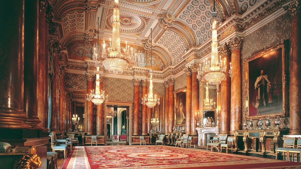 interior of Buckingham Palace in London