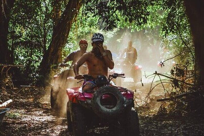 Cozumel Jungle quad bike and Zip Line Adventure at Mayan Extreme Park