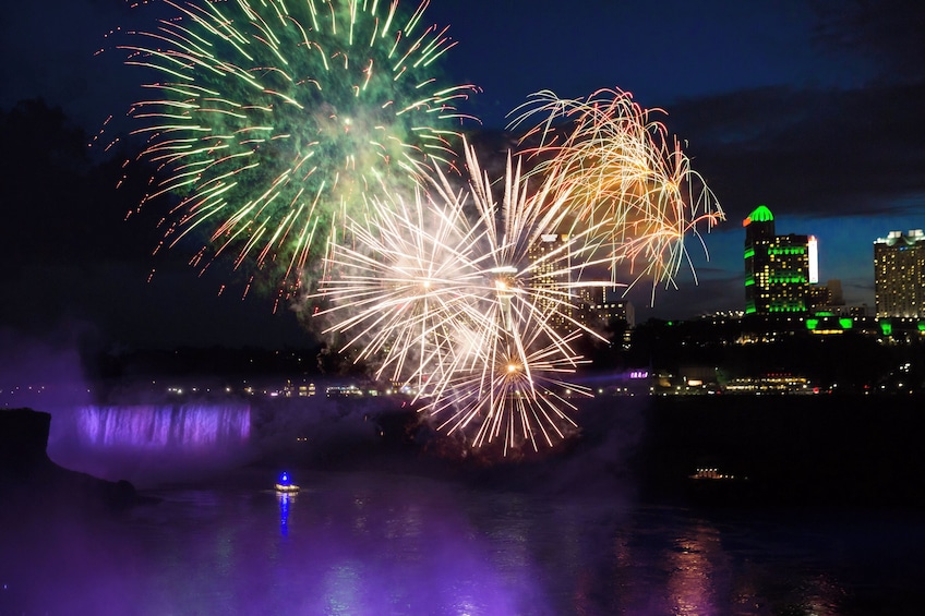 Niagara Falls Lights & Fireworks Night Tour from Canada
