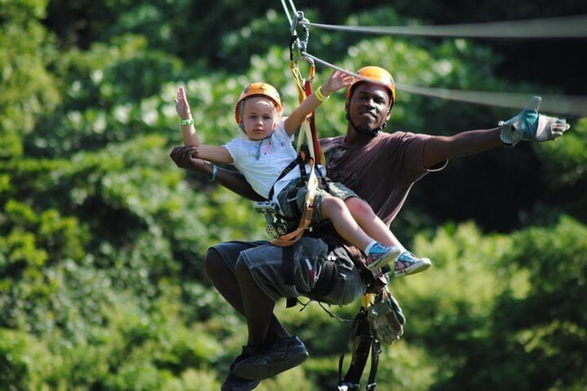 Roatan Shore Excursion: Zip 'n' Dip Canopy Tour