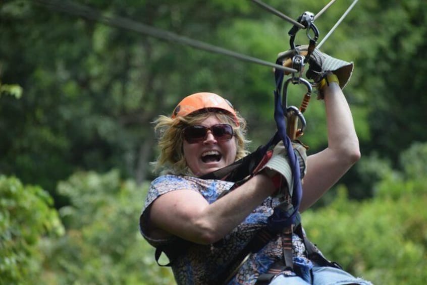 Roatan Shore Excursion: Zip 'n' Dip Canopy Tour