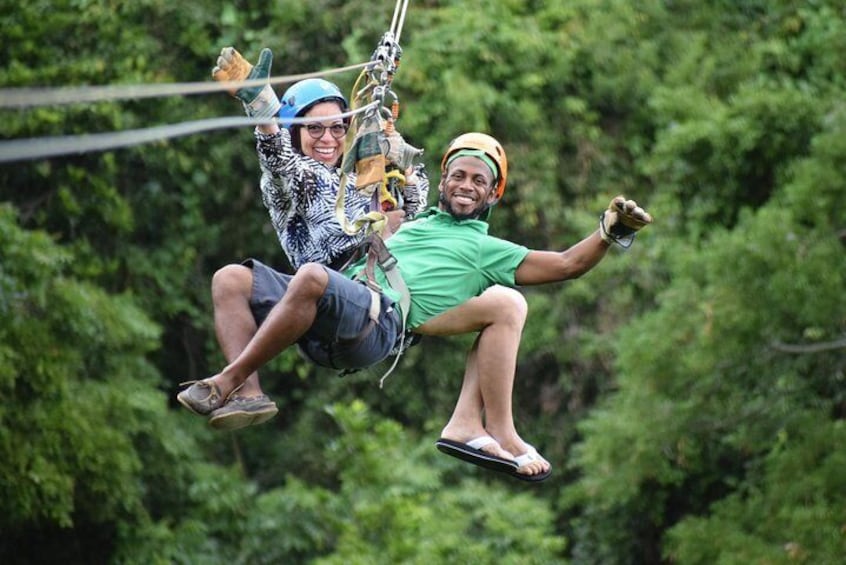 Roatan Shore Excursion: Zip 'n' Dip Canopy Tour